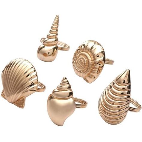 https://best-rings.com Find many great new & used options and get the best deals for Theme Sea Shells Metal Napkin Rings for Weddings Receptions,Dinner Parties, E7Z5 at the best online prices at eBay! Free delivery for many products! Wedding Reception Dinner, Gold Napkin Rings, Metal Napkin Rings, Gold Napkins, Coastal Theme, Weddings Receptions, Reception Dinner, Shell Design, Napkin Holder