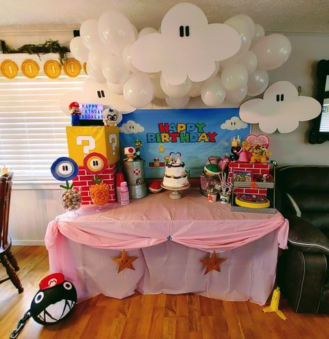 Princess Peach Birthday Party, Super Mario Bowser, Princess Peach Party, Mario Bowser, Peach Birthday, Super Mario Princess, Mario And Princess Peach, Mario Bros Birthday, Mario Bros Party