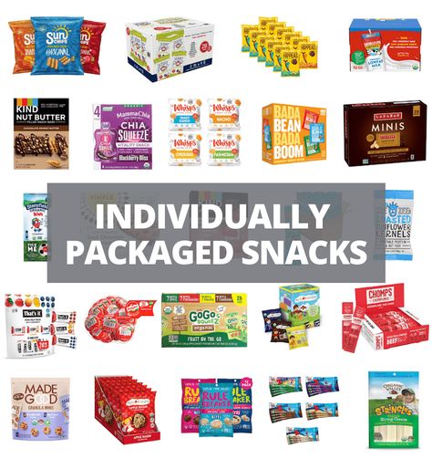 Individually Wrapped Snacks 1 Prepackaged Snacks For Party, Thrive Market Snacks For Kids, Low Calorie Packaged Snacks, Prepackaged Snacks For School, Prepackaged Snacks, Individually Wrapped Snacks, Healthy Packaged Snacks, Costco Snacks, Peanut Butter Breakfast Bar