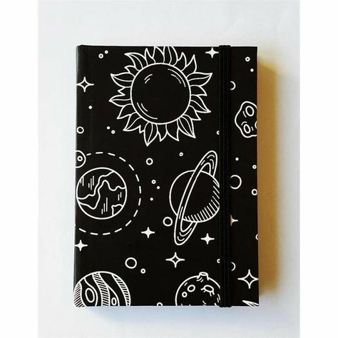 Black Painting Ideas, Black Paper Art, Canvas Painting Black, Black Notebook, Black Paper Drawing, Sketchbook Cover, Black Painting, Notebook Art, Simple Canvas Paintings