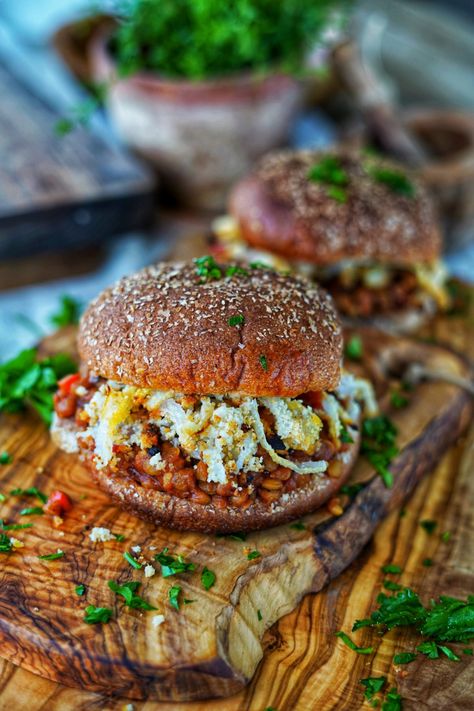 vegan sloppy joes Vegan Poblano, Plentiful Kiki, Plantiful Kiki, Vegan Cheese Sauce Recipe, Starch Solution Recipes, Vegan Sloppy Joes, Plant Based Meals, Vegan Potato Salads, Beginner Recipes