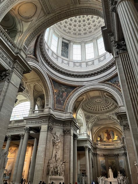 Pantheon Paris Aesthetic, Aesthetic Museum Photos, Paris Museum Aesthetic, Armor Core, Paris Pantheon, Pantheon Paris, Church Aesthetic, Museum Aesthetic, Greek Mythology Tattoos