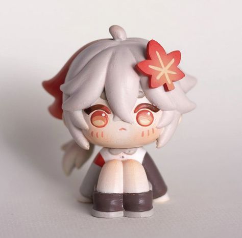 Chibi Genshin, Clay Diy Projects, Anime Crafts, Clay Art Projects, Cute Clay, Clay Figures, Art Clay, Dessin Adorable, Anime Dolls