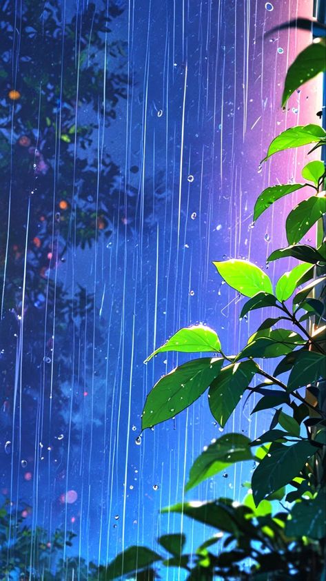 #rain #raindrops #rainwallpaper #wallpaperforyourphone Lofi Rain Wallpaper, Rainy Day Wallpaper, Sunny Rain, Rain Wallpaper, Rain Wallpapers, Wallpaper For Your Phone, Dreamy Art, Anime Scenery Wallpaper, Cute Wallpaper Backgrounds