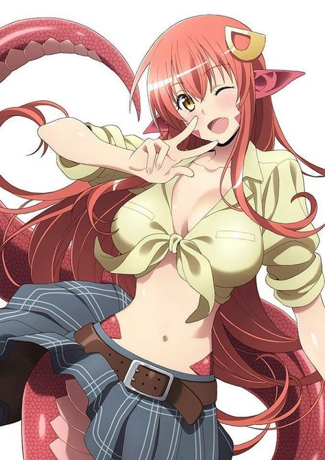 Lamia Anime, Monster Museum, Monster Girl Encyclopedia, Rosario Vampire, Monster Musume, Anime Monsters, Love Monster, Monster Girl, Anime Character