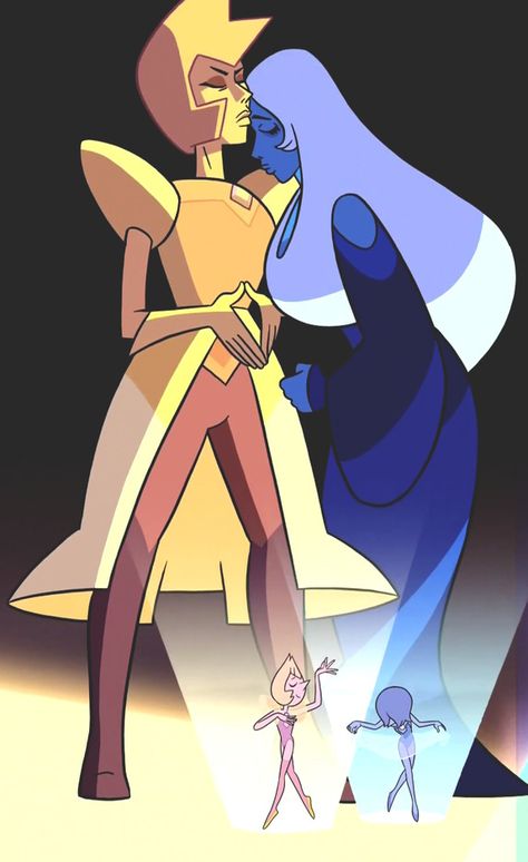 💛💙 Blue Diamond And Yellow Diamond, Blue Diamond Yellow Diamond, Yellow Diamond Su, Yellow Diamond Steven Universe, Diamond Tumblr, Diamond Steven Universe, Blue Diamond Steven Universe, Diamond Authority, Steven Universe Ships