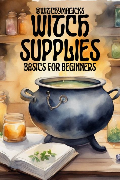 Embark on your magical journey with our curated selection of essential tools! From crystals to herbs, candles to tarot decks, discover the foundational supplies every beginner witch needs to begin their mystical practices. Dive into the world of magic and empower your spiritual journey with these essential witchcraft supplies.   #WitchcraftSupplies #BeginnerWitch #MysticalPractices #MagicTools #Empowerment #SpiritualJourney #WitchSupplies #BeginnerBasics #Magic #WitchyMagicks Basic Witch Supplies, Beginner Witch Supplies, Beginner Witch Books, Beginning Witchcraft Supplies, Basic Witchcraft Supplies, Cheap Witchcraft Supplies, Walmart Witchcraft Supplies, Eclectic Witch Beginner, Herbs Candles