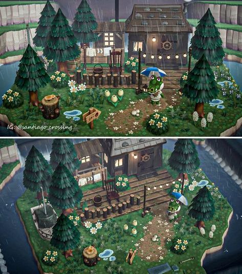 Animal Crossing Cryptidcore, Swamp Island Acnh, Acnh Pnw Island, Swamp Animal Crossing, Animal Crossing Swampcore, Animal Crossing Swamp, Swamp Acnh, Swampcore Acnh, Acnh Swampcore