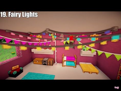 Minecraft Computer, Fairy Lights, Loft Bed, Minecraft, Loft, Computer, Lighting, Bed, Furniture