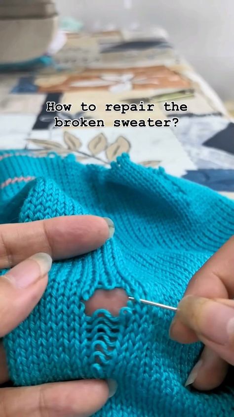 clothes | How to repair the broken sweater? @lvbagpurse | Instagram Mending Clothes, Repair Clothes, Yes Or No, October 31, March 1, Sewing Art, Knitting Patterns Free, Free Knitting, Knitting Patterns