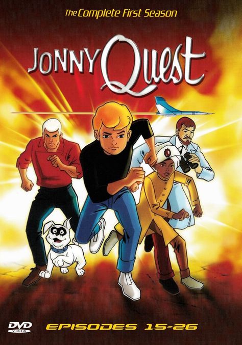 Jonny Quest (1964 - 1965) Johnny Quest, 60s Cartoons, Tim Matheson, Saturday Cartoon, Jonny Quest, Hanna Barbera Cartoons, Old School Cartoons, Classic Cartoon Characters, Saturday Morning Cartoons