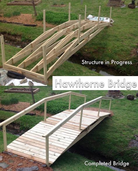 Backyard Bridges, Kolam Air, Sofa Makeover, Diy Living Room Furniture, Couch Diy, Wooden Bridge, Furniture Redo, Backyard Diy Projects, Furniture Couch