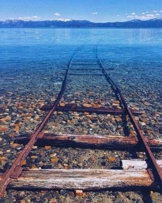 https://flic.kr/p/JVLXaP | Abandoned Railway Track - Lake Tahoe California Magic Places, Tahoe California, Lake Tahoe California, Earth Pictures, California Photos, Old Train, Ulsan, California Photography, Destination Voyage