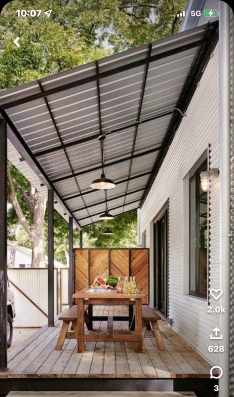 Patio Roof Extension Ideas, Free Pergola Plans, Build A Pergola, Solar Panels Roof, Building A Pergola, Pond Design, Covered Pergola, Small Porches, Patio Roof