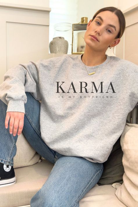 Karma is my Boyfriend. Taylor Swift Midnights Oversized Sweatshirt. Ultimate Eras Tour outfit. Boyfriend Taylor Swift, Boyfriend Taylor, Karma Is My Boyfriend, Taylor Swift Sweatshirt, Midnights Taylor Swift, Midnights Taylor, Taylor Swift Midnights, Eras Tour Outfit, Taylor Swift Eras Tour