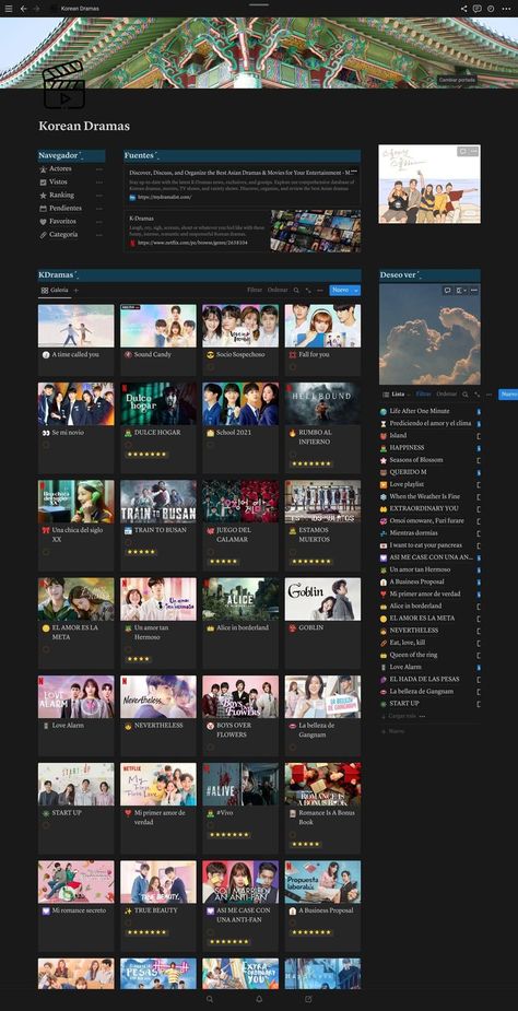 : Unlocking the Secrets to Crafting High-Quality, Consistent Korean Content with Ease. Notion Films Template, Kdrama Notion Template, Notion Template Ideas Anime, Notion Cheatsheet, Notion Movie Template, Dr Script Template Notion, Notion Movie List Template, Anime Notion Template, Notion Anime