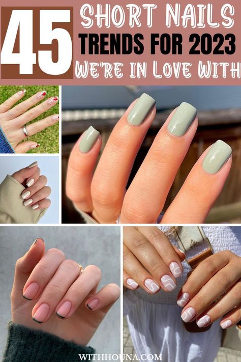 Short, sweet, and to the point - these spring nails are just what you need to brighten up your day. January Nail Colors, January Nail, January Nail Designs, Nagellack Trends, Cute Short Nails, May Nails, January Nails, Short Gel Nails, Short Nail Designs