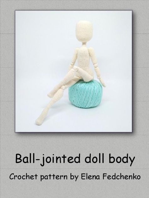 Body Crochet Pattern, Cotton Crochet Patterns, Crochet Bodies, Doll Patterns Free, Crochet Doll Tutorial, Crochet Ball, Crochet Stitches Guide, Crochet Dolls Free Patterns, Crochet Gratis