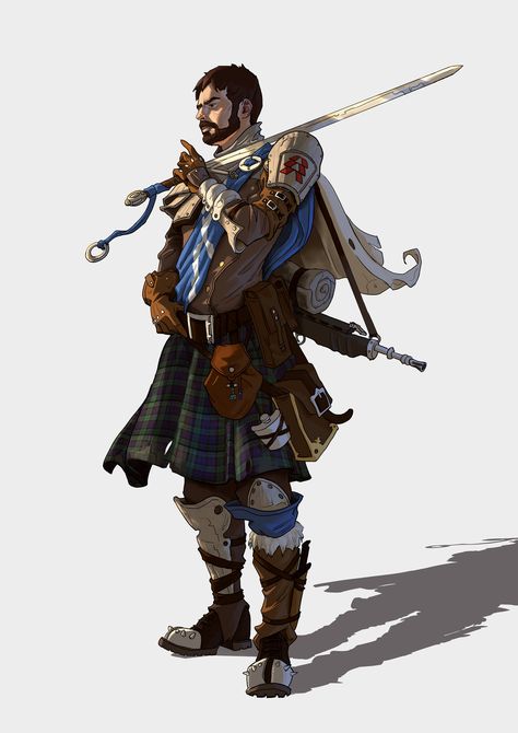 Dnd Fighter, Wasteland Warrior, Human Male, Dungeons And Dragons Characters, Fantasy Warrior, Fantasy Rpg, Fantasy Inspiration, Dieselpunk, Post Apocalyptic