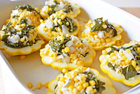 Stuffed Pattypan Squash Recipes, Patti Pan Squash Recipes, Scallop Squash Recipes, Pattypan Squash Recipes, Pan Squash, Pattypan Squash, Csa Box, Yellow Squash Recipes, Csa Recipes