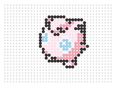 Jigglypuff Perler Jigglypuff Perler Beads, Pokémon Beads, Pokemon Card Template, Pokemon Perler, 151 Pokemon, Pokemon Cross Stitch, Pokemon Bead, Pokemon Sprites, Pixel Art Pokemon