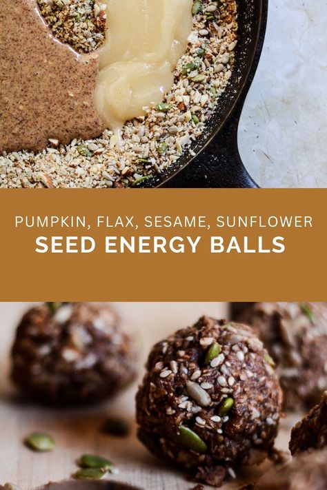 Make these simple no bake chocolate energy balls! With healthy fats and nut butter this snack will keep you satisfied. Turtle Energy Balls, Nut Butter Energy Balls, Coconut Oil Energy Balls, Energy Balls Without Dates, Seed Energy Balls, Easy Energy Balls, Chocolate Energy Balls, Date Energy Balls, How Much Sugar