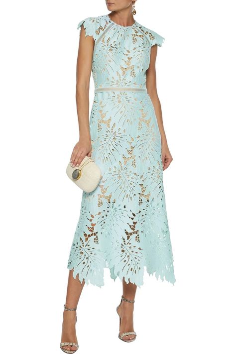 Polo Game, Catherine Deane, Blue Lace Dress, Designer Midi Dresses, Dress Sale, Guipure Lace, Lace Crochet, Lace Midi, Designer Wedding