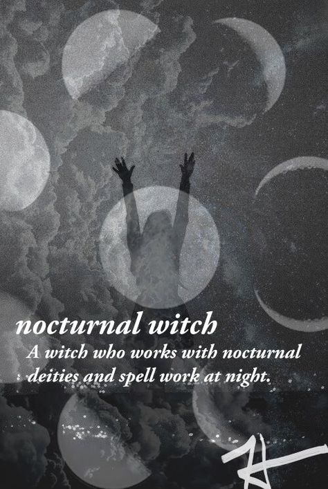 Witchcraft Terminology, Desert Witchcraft, Nocturnal Witchcraft, Nocturnal Witch, Scorpio Witch, What Is A Witch, Witch Types, Witchcraft Stuff, Types Of Witchcraft