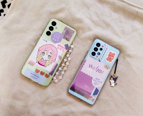 Samsung android Mobile Cover Ideas, Aesthetic Mobile Cover, Aesthetic Phones, Phone Obsession, Aesthetic Tech, Aesthetic Mobile, Diy Cape, Mobile Samsung, Charm Phone