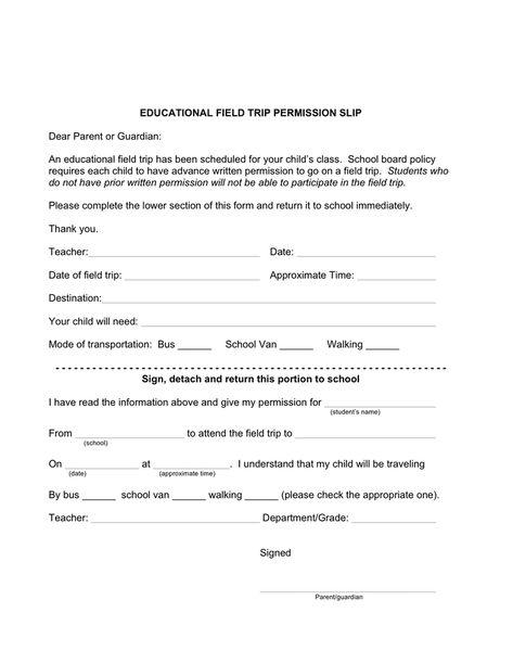 slps.org Field Trip Permission Slip Template, Field Trip Permission Slip, Permission Slip Template, Permission Slip, Pop Up Card Templates, Education Templates, Card Templates Printable, Dear Parents, Budget Template