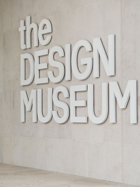 Why we need the new Design Museum — Design Hunter Office Signage Entrance, Entrance Signage, Office Signage, Museum Design, Wall Signage, Wayfinding Design, Environmental Graphic Design, Oak Panels, Design Movements