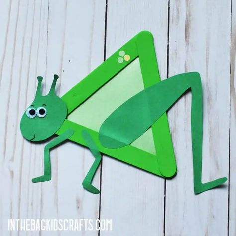 Grasshopper Crafts & Activities for Kids - Kids Art & Craft Grasshopper Craft, Bug Crafts For Kids, Insect Craft, Insects Preschool, Insect Crafts, Bug Crafts, Summer Crafts For Kids, Kraf Diy, Popsicle Stick Crafts