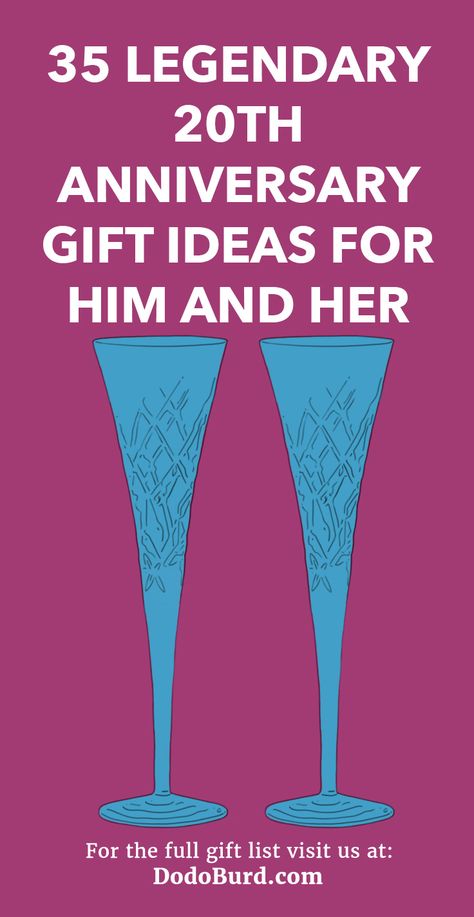 Show them that you’re as in love with them today as you were 20 years ago with the 20th anniversary gifts inside this list. 20th Anniversary Gift Ideas, 20 Year Anniversary Ideas, 20th Anniversary Ideas, 20 Year Anniversary Gifts, Anniversary Ideas For Him, 20th Wedding Anniversary Gifts, Wedding Anniversary Gift Ideas, Anniversary Gift Ideas For Him, 20th Wedding Anniversary