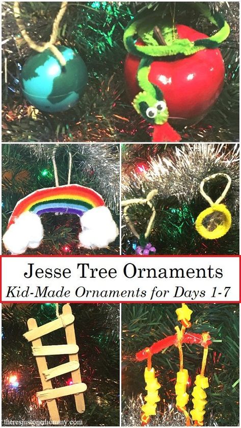 Homemade Jesse Tree Ornaments -- fun kids Christmas activity to teach Bible stories; #Christmas #ornament #homemade #DIY Jesse Tree Ornaments Diy, Diy Kids Ornaments, Jessie Tree Ornaments, Ornament Homemade, Jessie Tree, Kids Tree Ornaments, Jesse Tree Advent, Ornaments Diy Kids, Christ Christmas