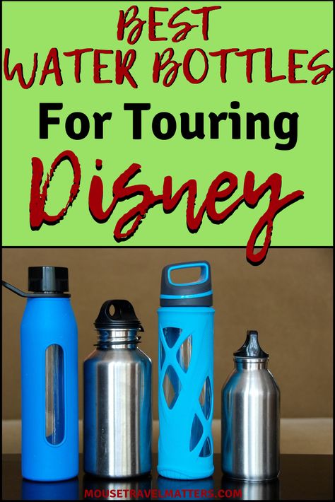 Best water bottles to bring to Disney! Save money and hassle by buying these smart choices now. Different water bottle types for everyone in the family, from kids to adults. * Best infuser water bottle * Best sports water bottle #insulatedbottle #waterbottle#Disney #Disneyworld #waltdisneyworld#Disneyland #Orlando #florida #budget#traveltips #drinkmorewater Best Water Bottle For Disney World, Disney Water Bottles Vinyl, Disneyland Orlando, Packing Organization, Disney Stitch Water Bottle, Monorail Disney, Disney Waterbottles Vinyl, Disney Princess Water Bottle, Infuser Water Bottle