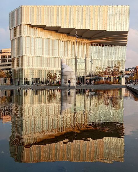 Architecture Hub on Twitter: "Oslo, Norway https://t.co/qrT9brUdBs… " Deichman Library Oslo, Deichman Library, Oslo City, Big Architects, Norway Language, Visit Oslo, Visit Norway, Raise Your Hand If, Local Library