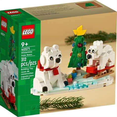 This stocking stuffer for kids makes a fun holiday activity for the family or a great polar bear gift Halloween Lego, Polar Bear Toy, Lego Winter, Lego Halloween, Lego 4, Lego Disney Princess, Tree Toy, Lego Christmas, Baby Polar Bears