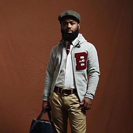 Ouigi Theodore, College Basics, Brooklyn Circus, Letterman Patches, Varsity Jacket Outfit, Preppy Man, Black Ivy, Nyc Hotels, Black Men Fashion Swag