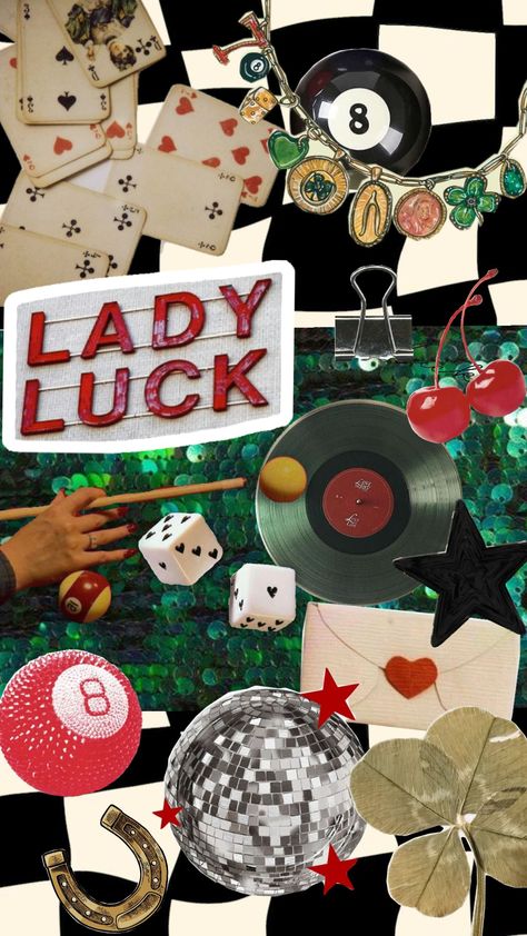 #lucky #luck #ladyluck #love Good Luck Lockscreen, Luck Themed Party, Lucky Phone Wallpaper, Lucky Bid Day Theme, Lucky Themed Party, Lady Luck Aesthetic, Lucky In Love Bachelorette, Friend Events, Axo Merch