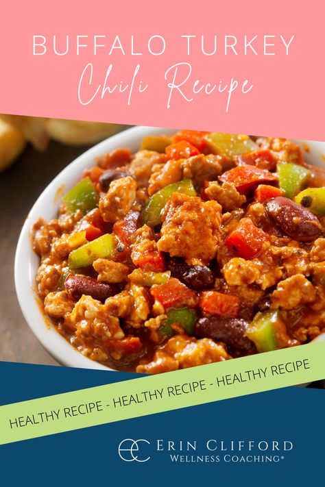 Buffalo Ground Turkey, Buffalo Turkey, Healthy Chili Recipe Turkey, Chili Recipe Healthy, Turkey Chili Recipe, Healthy Chili, Chili Recipe Turkey, Favorite Recipes Dinner, Beef Chili