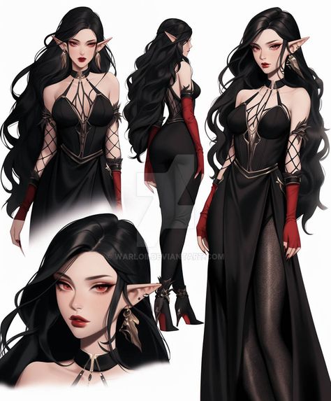 Vampire Character, Anton Chekhov, Female Vampire, Female Elf, Clothing Design Sketches, Fantasy Dress, Fashion Design Sketches, Female Character Design, Fantasy Clothing