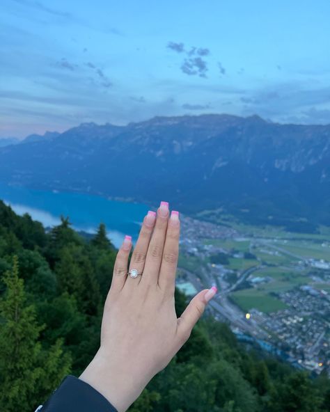 #engagement #switzerland #harderkulm #topofinterlaken #proposal Switzerland Proposal, Dream Proposal, Proposal Ring, Switzerland, Engagement Ring, Engagement Rings, Ring