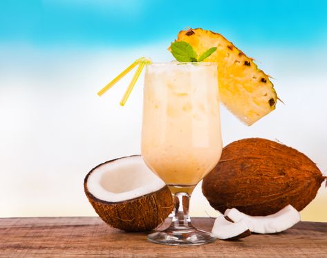 Coconut Sangria Recipe, Coconut Rum Sangria, Costa Rican Drinks, Coconut Rum Slush Recipe, Cocktail With Coconut Water, Coconut Bacardi Drinks, Day Spas, Spa And Wellness, Spa Trip