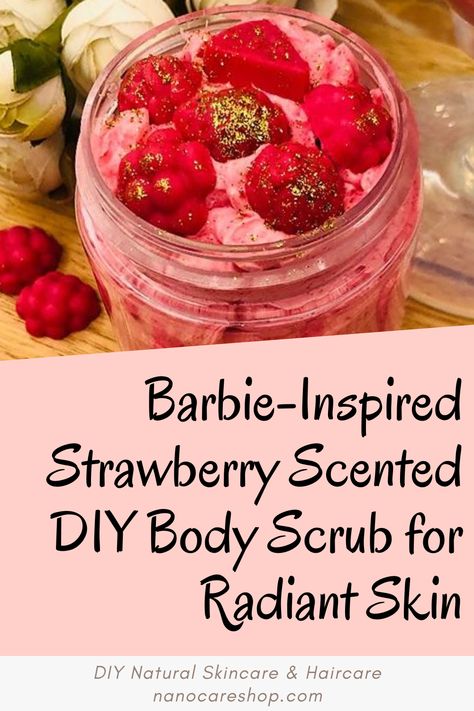 Indulge in the world of Barbie-inspired beauty with the delightful DIY Strawberry Scented Body Scrub recipe. In this article, we'll guide you through the simple steps to create your very own luxurious strawberry-scented scrub, inspired by the iconic Barbie herself. Elevate your skincare routine and bask in the sweet, refreshing aroma of strawberries while rejuvenating your skin. Barbie would be proud of your radiant glow! Scrub Bars, Homemade Strawberry Shortcake, Scrub Diy, Body Scrub Recipe, Barbie Inspired, Sugar Scrub Recipe, Diy Body Scrub, Diy Scrub, Scrub Recipe