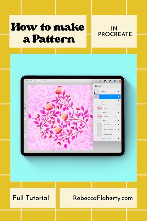 Patterns Procreate, Procreate Classes, Procreate Resources, Textile Designing, Procreate Tutorials, Procreate Ipad Tutorials, Pattern Sketch, Ipad Tutorials, Pen Pattern