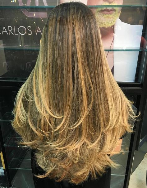 Long Layered Hair With Blonde Balayage Trendy Layered Hairstyles, Long Fine Hair, Long Layered Haircuts, Mom Hairstyles, Long Blonde, Long Layered Hair, Haircuts For Long Hair, Very Long Hair, Long Layers