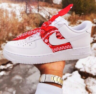 Custom Nike Air Force 1 White Bandana 10 10.5 7y 8 6.5y 6y 7.5 8.5 5.5y 9.5 6.5y Air Force 1 Bandana, Custom Nike Air Force 1, Af1 Custom, Custom Nike Air Force, Custom Nike Air, Custom Af1, Air Force 1 Custom, Pattern Shoes, Custom Nike