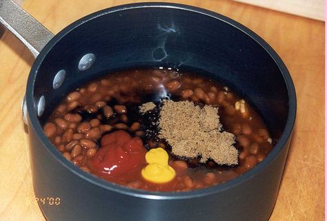 Bush’s Baked Beans Doctored, Baked Beans Molasses, Bush Baked Beans Doctored, Bush Beans Recipes, Bushes Baked Beans Doctored, Doctored Baked Beans, Reunion Recipes, Baked Bean Recipe, Baked Beans Crock Pot