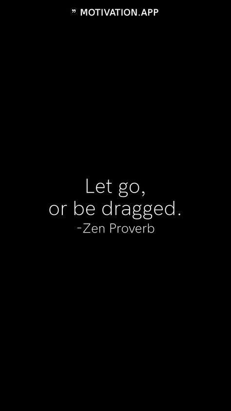 Zen Quotes Funny, Let Go Or Be Dragged, Zen Proverbs, Empty Quotes, Manifest 2024, Zen Mode, Classy Girl Quotes, Zen Vibes, Trusting People