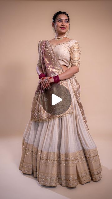 𝗷𝘆𝗼𝘁𝘀 𝗰𝗼𝘂𝘁𝘂𝗿𝗲 ® on Instagram: "A Muga silk chaniya choli represents a blend of luxury, traditional, and exquisite craftsmanship,making it a cherished attire for significant celebrations.   The pure natural “IVORY” colour Muga silk chaniyacholi it’s fully handwork details with “Banarasi” dupatta to give rich textiles look in this wedding season 2024-25    This chaniyacholi is fully handwoven and handcrafted by our skilled artisans, ensuring high quality and unique artistry.   In fram:- @shry_1219  Captured by:- @charotarfilms   #jyotscouture #wearjyots #bridal #weddingcollection #bridalwear #traditionaloutfit #designerwear #weddingdress #bridesmaids #engegment #shopjyots #bridal #groom #shopping #wedding2024" Silk Chaniya Choli, Wedding Chaniya Choli, Chania Choli, Muga Silk, Ivory Colour, Chaniya Choli, The Pure, Wedding Outfits, Designer Wear